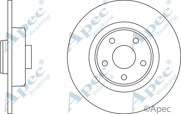 APEC BRAKING Тормозной диск DSK2326